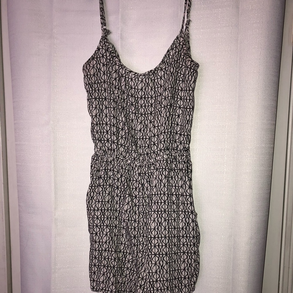 Black and white romper